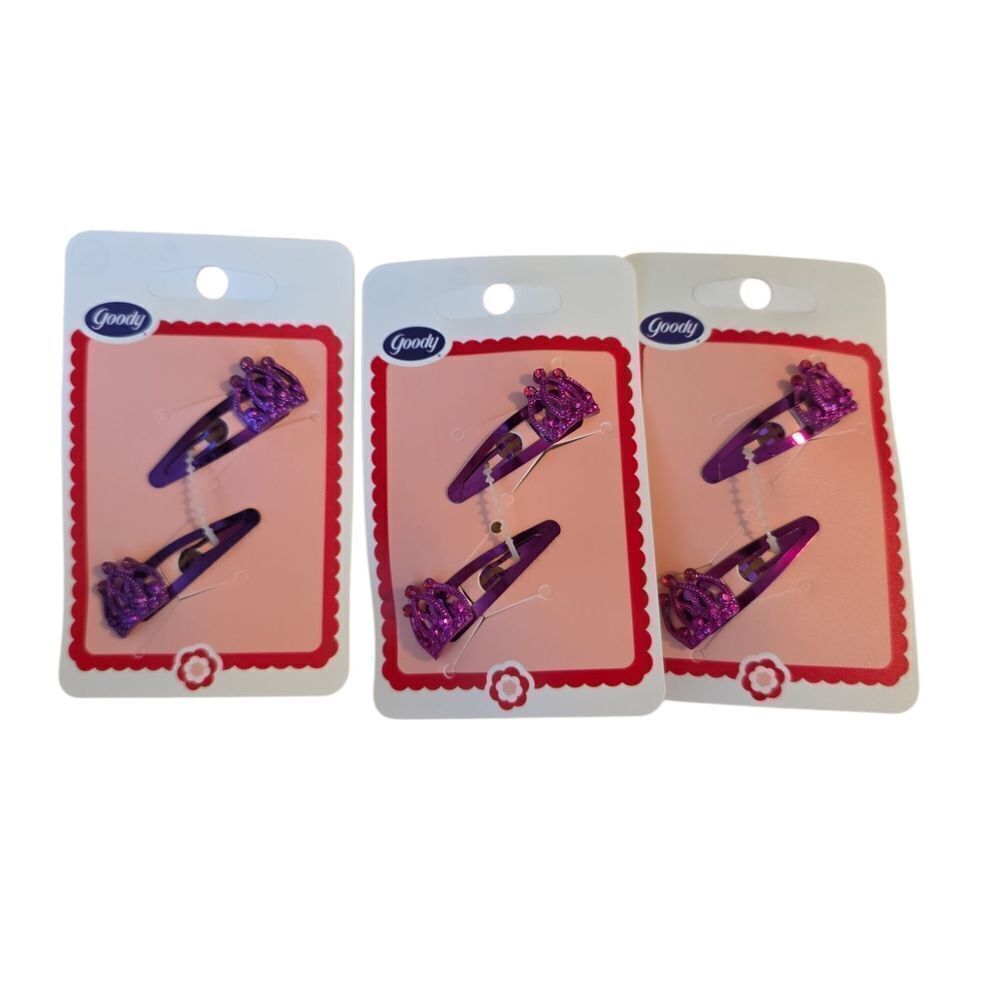 Goody Purple Hair Clips Set